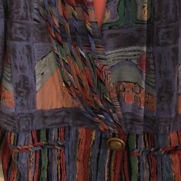 Platinum straight line blazer with pockets and cord details - Picture 2 of 5